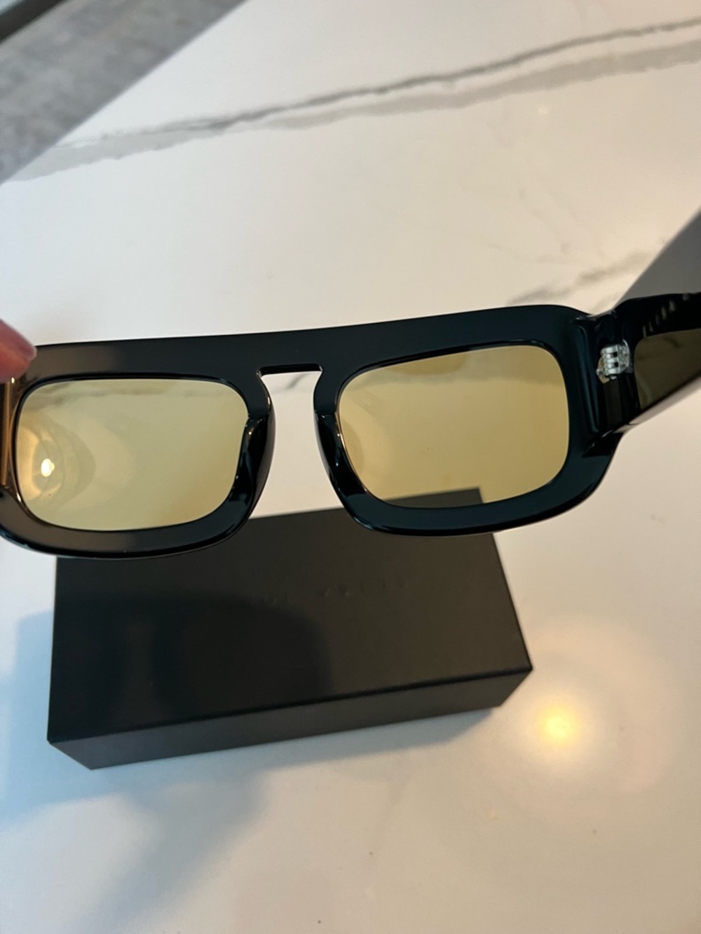 Elisa Johnson Aries Sunglasses in Gloss Black - Picture 3 of 7